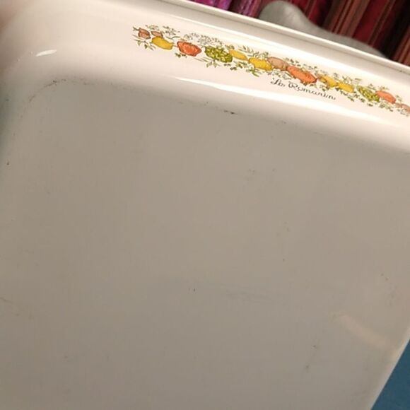 Vintage Corning Ware Spice of Life LG A-21 Baking Dish Lasagna Apple Crisp - Picture 4 of 9